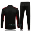 Sudadera De Entrenamiento Trajes AC Milan Cremallera De Cuarto 2022-23 Negra - Hombre